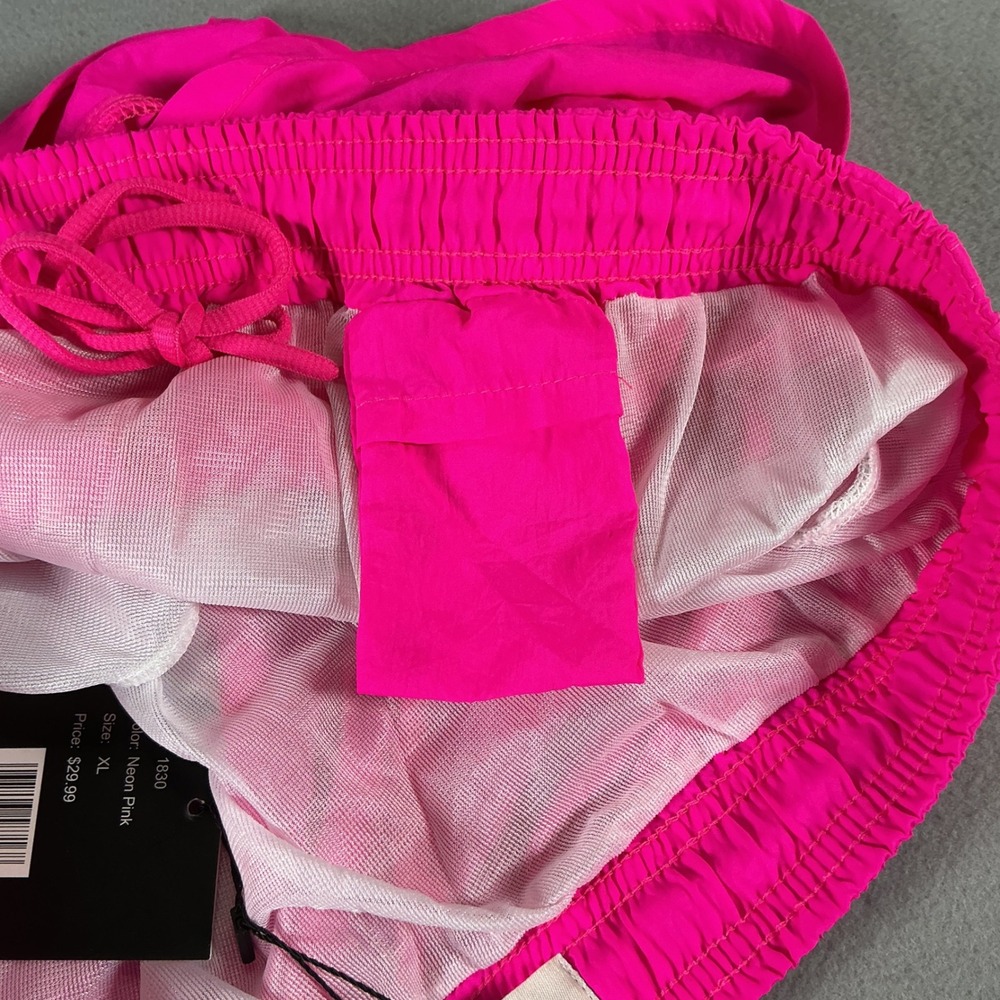 Uzzi Women's Swim Shorts XL Pink Blue Short Inseam Lined Beach 2 Pack NWT - Picture 11 of 15